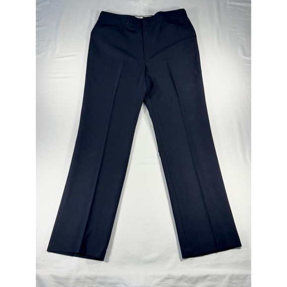 Haggar Other - Haggar Vintage Mens Navy Blue Fortrel Polyester Dress Pants 38x34 61103 MON1
